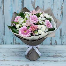 Букет цветов из:  Герберы, Альстромерии и Хризантемы #REPLACE_PRED# Кендже-Кулаке