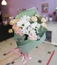 Букет милый в Кендже-Кулаке Букет цветов из: Хризантемы и Розы в Кендже-Кулаке