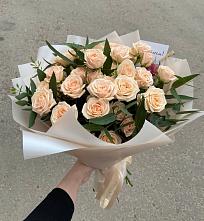 Букет Кремовые розы Латте в Кендже-Кулаке