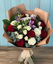 Букет цветов из:  Розы и Альстромерии в Кендже-Кулаке