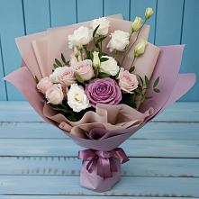 Букет цветов из:  Розы и Лизиантусы в Кендже-Кулаке