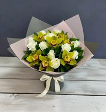 Букет цветов из:  Орхидеи и Розы в Кендже-Кулаке