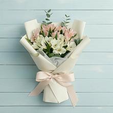 Букет цветов из:  Альстромерии #REPLACE_PRED# Кендже-Кулаке