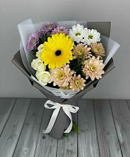 Букет цветов из:  Розы, Герберы и Хризантемы #REPLACE_PRED# Кендже-Кулаке