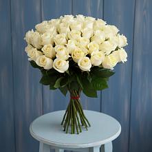 Букет 51 Белая роза Эдлесс Лав в Кендже-Кулаке