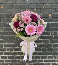 Букет цветов из:  Герберы и Хризантемы #REPLACE_PRED# Кендже-Кулаке