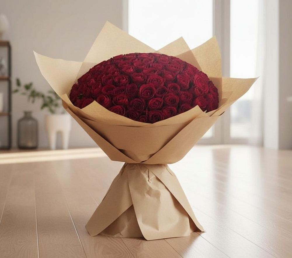 Букет 101 Красная роза в Кендже-Кулаке