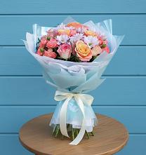 Букет цветов из:  Хризантемы и Розы в Кендже-Кулаке