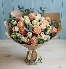 Букет цветов из:  Альстромерии и Розы #REPLACE_PRED# Кендже-Кулаке